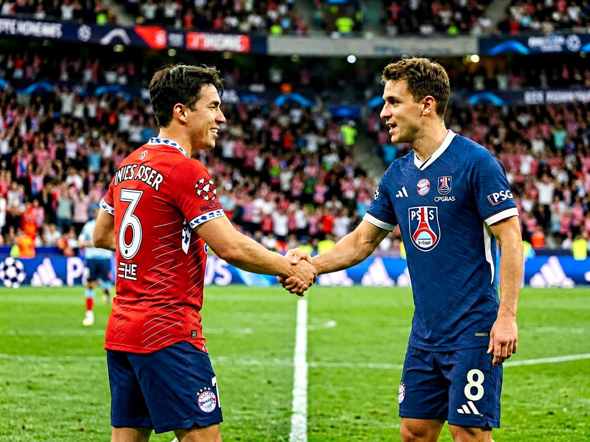 欧冠联赛拜仁对阵 PSG 比赛现场